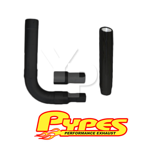 Black Slant Cut Stack Exhaust Chevy 2500 3500 HD Diesel 6" Stainless Pypes Kit