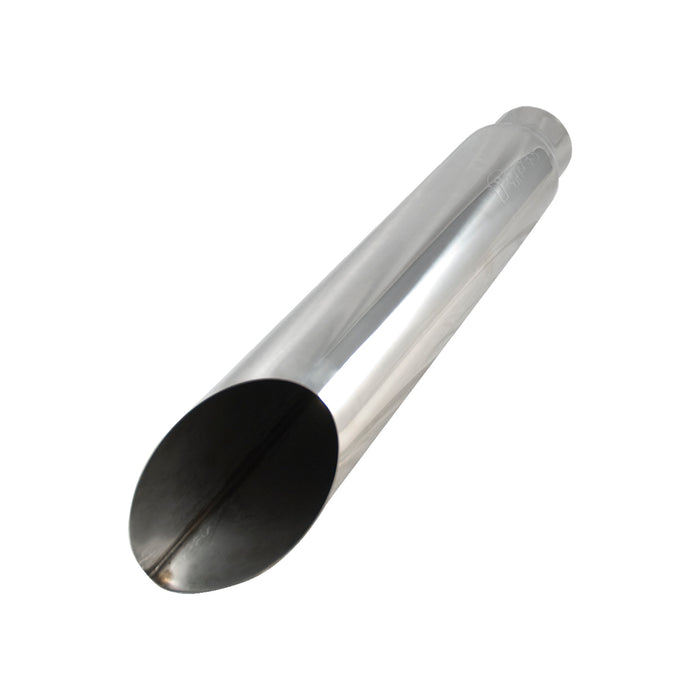 Diesel Truck Exhaust 5" In, 8" Out, 36" Tall Miter Cut PYPES Polished Stack Tip