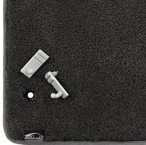 1994-2004 Mustang Coupe & Convertible 4pc Black Floor Mats Set - Silver GT Logo