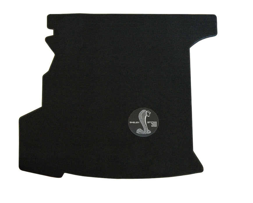 2008-2009 GT-500 Coupe Black Trunk Mat WITH Shaker Speaker - Shelby Cobra Logo