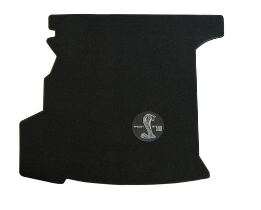 2010-2014 GT-500 Coupe Black Rear Trunk Mat WITH Shaker 1000 - Shelby Cobra Logo