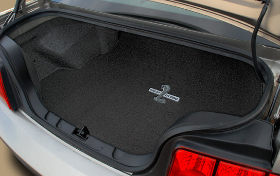 2008 2009 GT-500 Coupe Black Trunk Mat WITH Shaker 1000 - Shelby & Cobra Logo