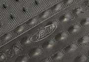 2015-2023 Mustang Genuine Ford 2pc Front Floor Mats Black w/ Blue Stitching