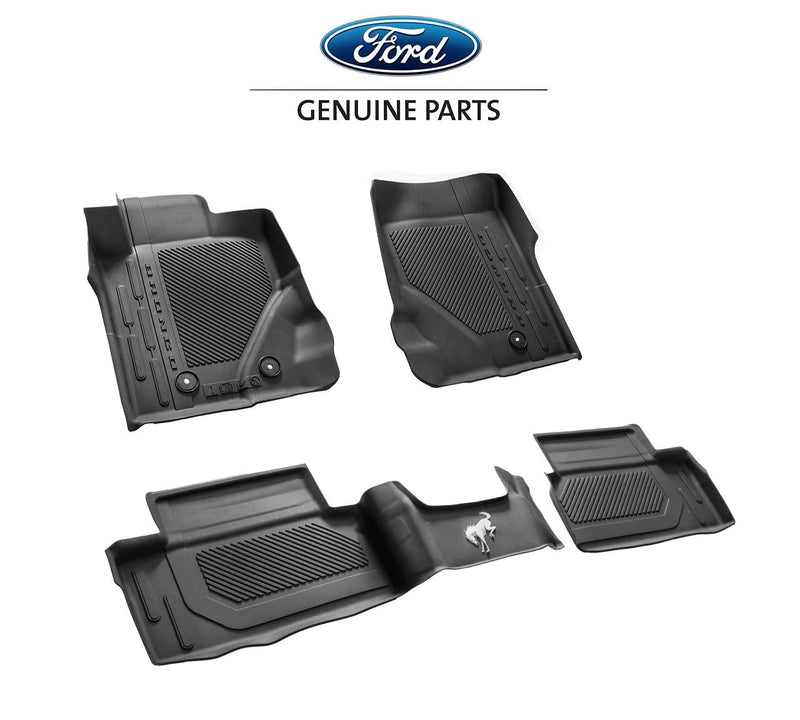 2021-2023 Bronco 2 Door OEM Genuine Ford Front Rear 4pc Rubber Floor Mat Liners