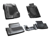 2021-2023 Bronco 4-Door OEM Front, Rear & Cargo 5pc Rubber Floor Mat Liners
