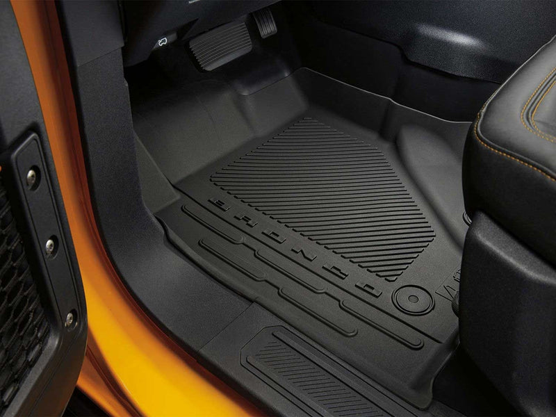 2021-2023 Bronco 4-Door OEM Front, Rear & Cargo 5pc Rubber Floor Mat Liners