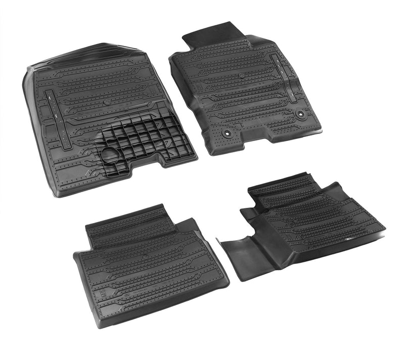 2022 Ford Maverick 2.5 Hybrid OEM 4pc Rubber Front & Rear Floor Mat Liners Black