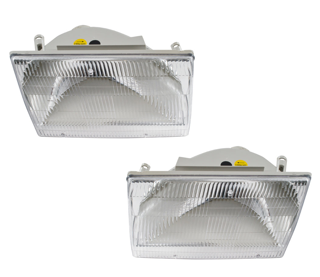 thumbnail image 2 of Black Housing Headlight Assembly Set For 1987-1993 Ford Mustang GT - 1-Piece Style 2 of 13