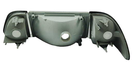 1987-1993 Mustang GT Euro Smoked Headlights w/ Amber Sides & Stock Fog Lights