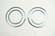 2003-2009 Hummer Humvee H2 Polished Stainless Lower Driving Light Trim Rings 4pc