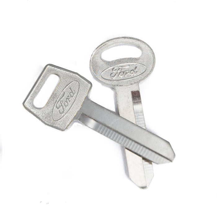 1979-1993 Ford Logo Mustang Ignition & Trunk Key Blanks Set