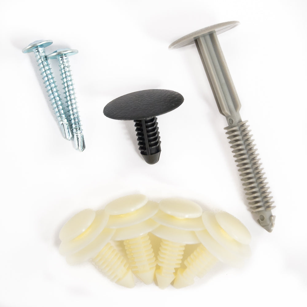 Blue Oval Industries Mustang Door Sill Plates 1979-1993 - Black Step Plates With Screws