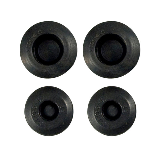1971-1993 Mustang Cowl Side Rubber Plugs (Behind Fender) Hardware Black  - 4 Pc