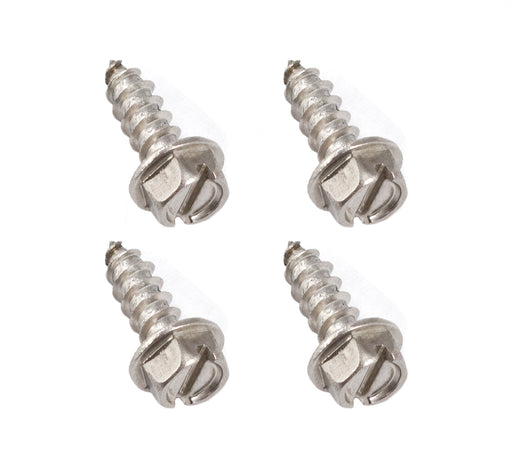 1979-2016 Ford 3/4" Stainless Steel License Plate Hardware Screws Set of 4