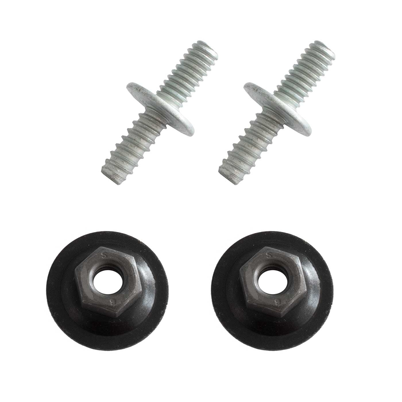 1979-1993 Mustang Lower Front Fender Extension Spat Hardware Studs & Nuts 4pc