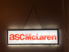 ASC McLaren Large LED Light Up Garage Man Cave Wall Sign 38" x 11" Capri Mustang