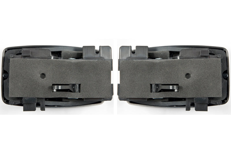 1979-1993 Mustang Inside Inner Black Door Handles & Chrome Bezels w/ Screws