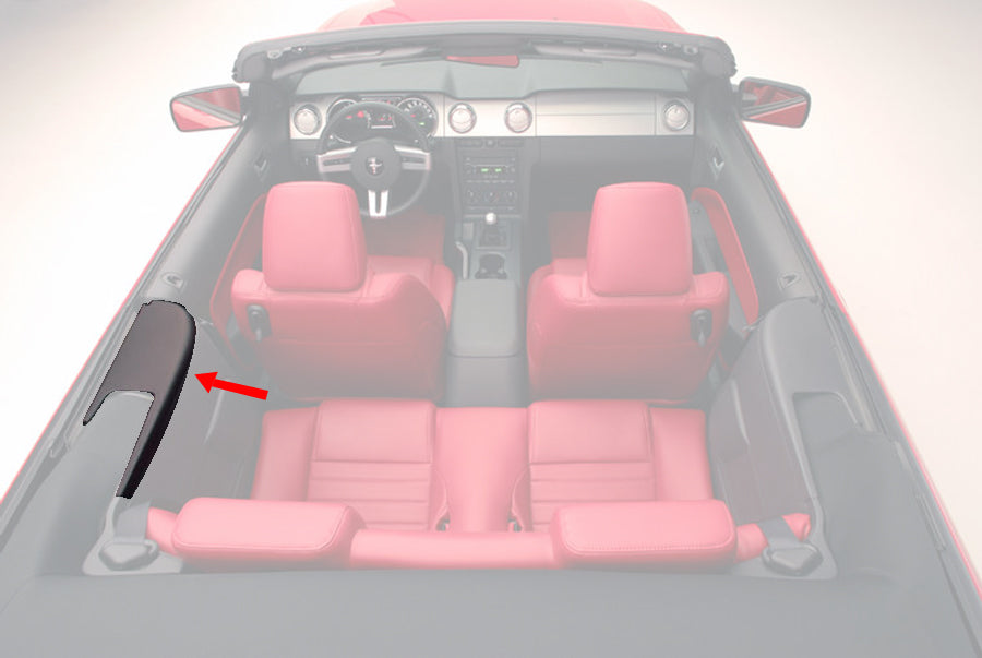 2006-2014 Mustang Convertible Left Rear Armrest Top Pad Inner Trim Panel Cap -LH