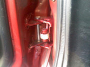 1982-1993 Mustang Upper & Lower Door Hinge Brackets, Tension Arms, Pin, & Roller