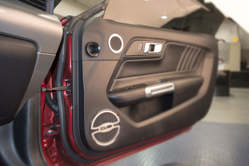 2015-2017 Mustang Interior Stainless Speaker & Door Vent Cover Trim Kit - 8pc