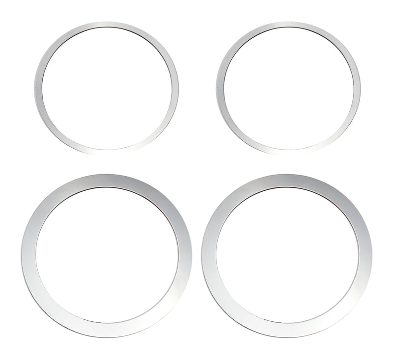 2015-2017 Mustang Polished Stainless Steel Midrange Speaker Trim Rings 4pc LH RH