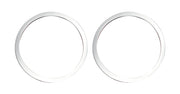 2015-2017 Mustang Polished Stainless Steel Tweeter Speaker Trim Rings Pair LH RH
