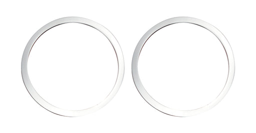 2015-2017 Mustang Polished Stainless Steel Tweeter Speaker Trim Rings Pair LH RH