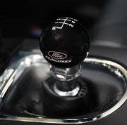 2015-2023 Mustang Ford Racing Logo 6 Speed Manual Shifter Shift Knob - Black