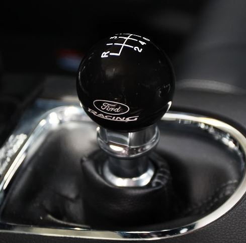 2015-2023 Mustang Ford Racing Logo 6 Speed Manual Shifter Shift Knob - Black