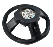 2015-2017 Mustang Shelby GT-350 OEM Silver Stitched Black Leather Steering Wheel
