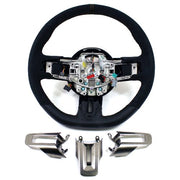 2015-2017 Mustang Shelby GT350 Silver Stitched Leather Steering Wheel Kit