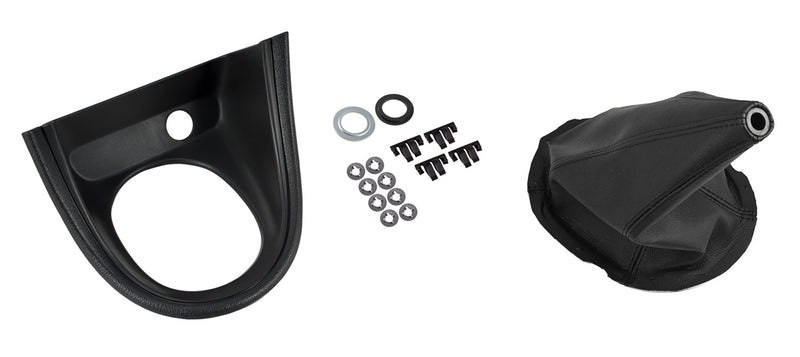 1994-1998 Mustang Black Shifter Trim Bezel & Leather Shift Boot