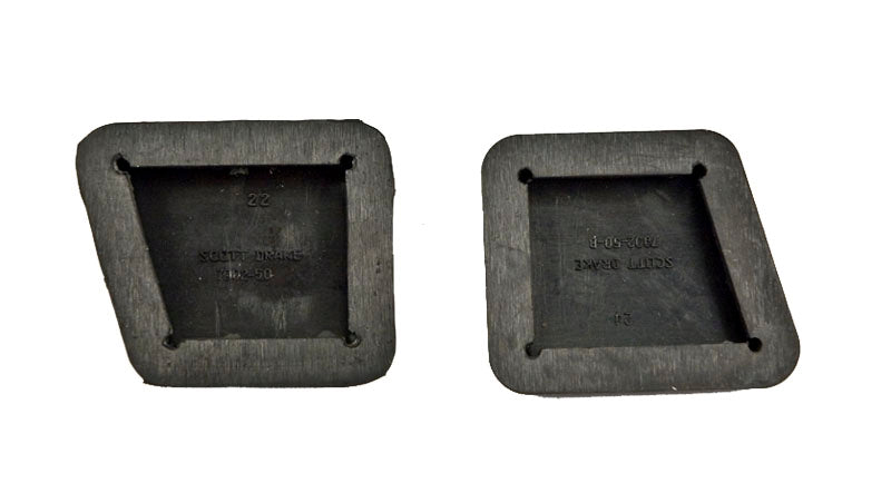 1979-1993 Mustang 5 Speed Manual 5.0 Embossed Rubber Clutch & Brake Pedal Pads