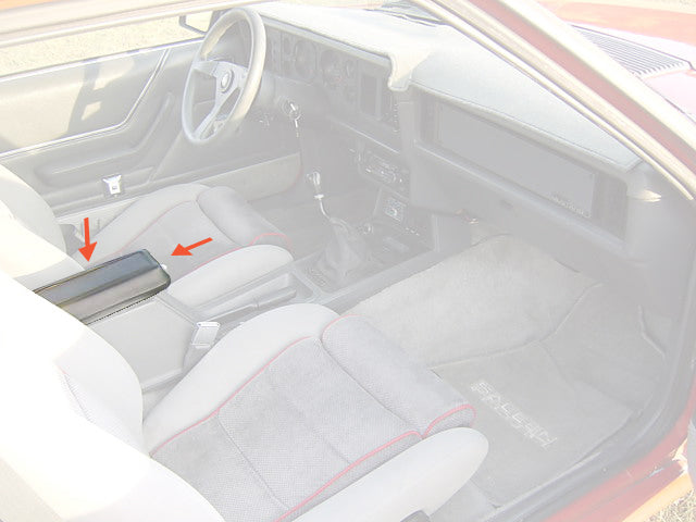 1979-1986 Ford Mustang Blue Center Armrest Arm Rest Console Lid Top Cover Pad