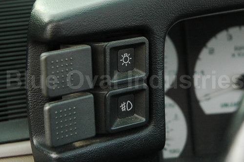 1987-1993 Ford Mustang GT Headlight Fog Light Switch Buttons & Wiring Harness