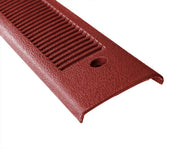 1979-1993 Mustang Bottom Door Sill Step Plates in Red Pair LH & RH w/ Screws