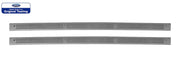 1987-1993 Mustang Bottom Door Jam Sill Step Plates in Smoke Grey Pair LH & RH