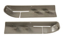 1990-1993 Mustang Convertible Seat Safety Belt Feed Feeder Bezels (Pair, Grey)