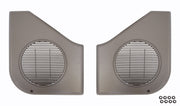 1990-1993 Ford Mustang Door Panel Speaker Grills - Titanium Gray