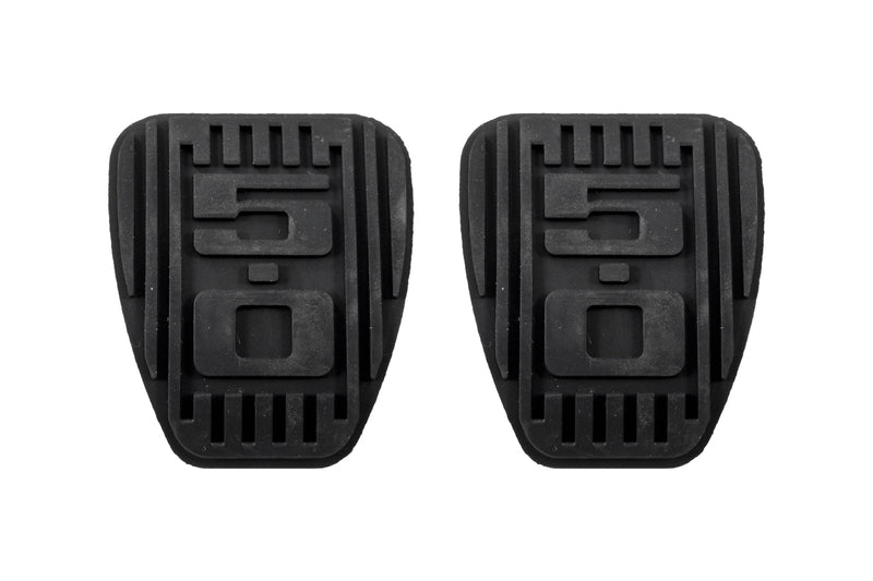 1994-1995 Mustang GT or Cobra Clutch & Brake Pedal Pads 5.0 Logo Rubber Black