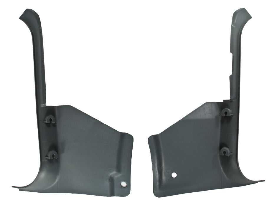 1987-1993 Ford Mustang Hardtop Lower Interior Kick Panels Pair Smoke Gray