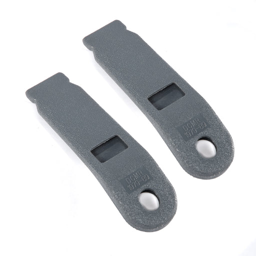 1979-1986 Mustang Female Seat Belt Holder Sleeves Charcoal Grey - Pair