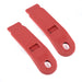 1979-1989 Mustang Female Seat Belt Holder Sleeves Scarlet Red - Pair