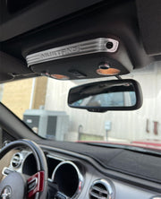 2005-2014 Mustang Embossed Aluminum Upper Map Light Trim Accent w/ ATS Option