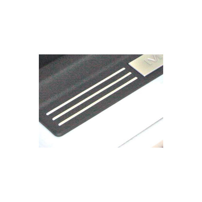 2005-2014 Mustang Bottom Door Sill Step Plate Satin Aluminum Inserts 12 pc Set