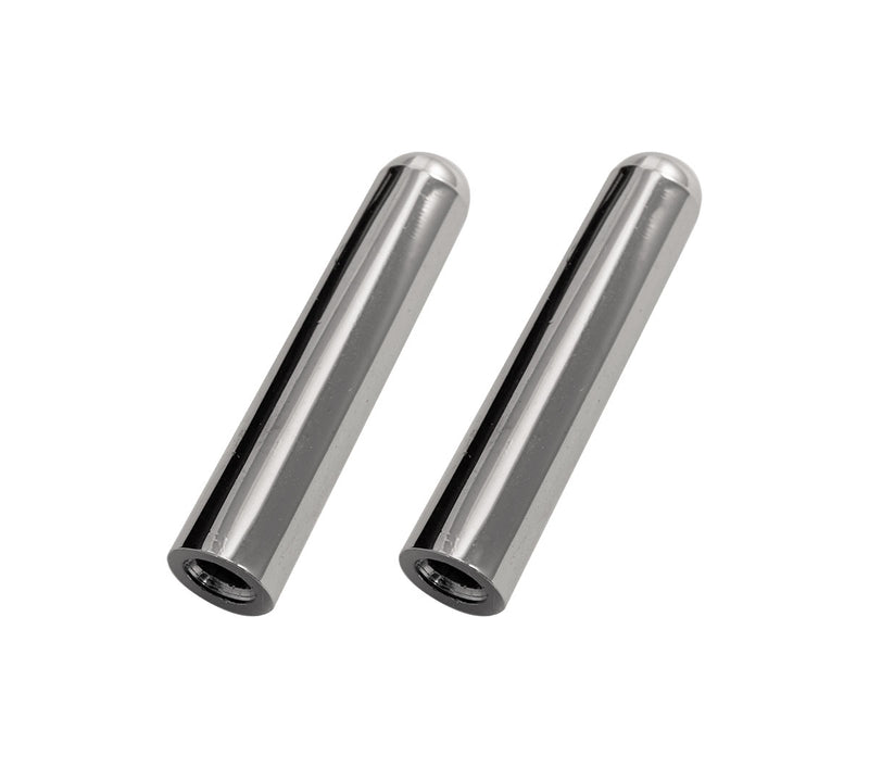 2005-2014 Mustang, Shelby  or Roush CHROME Door Lock Knob Pins Tips Ends - Pair