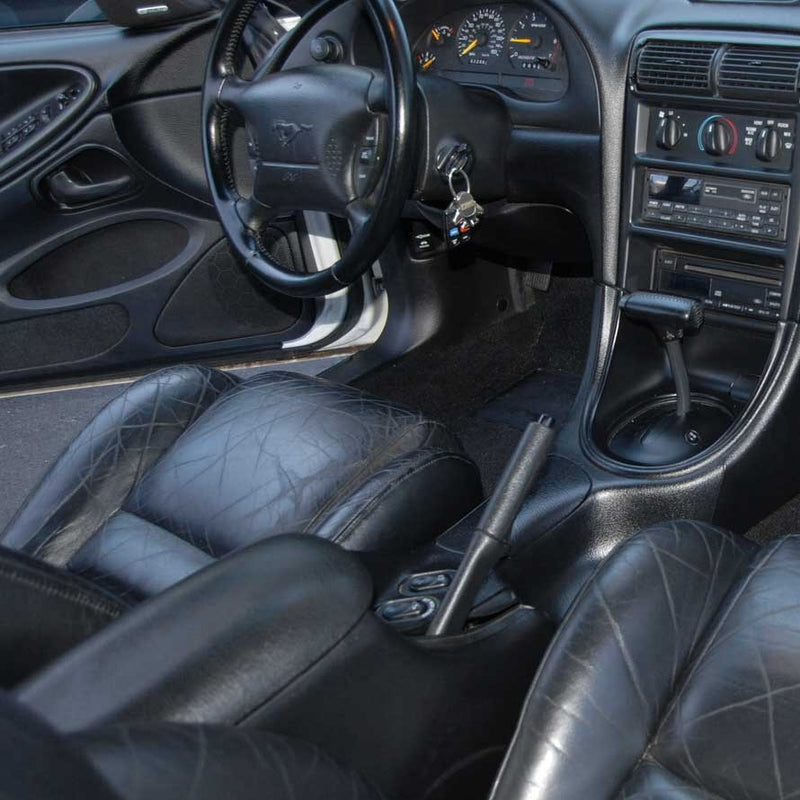 1994-1997 Ford Mustang Center Console Arm Rest Cover Pad Black w/ Trim Panel