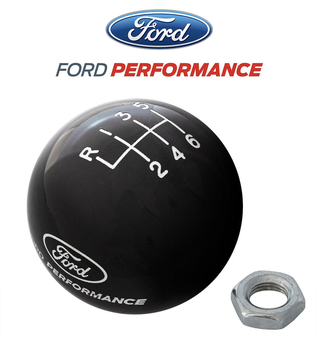 2015-2023 Mustang Ford Performance Logo 6 Speed Manual Shifter Shift Knob Black
