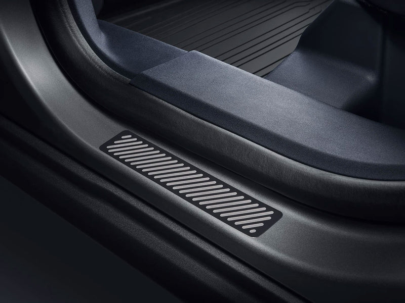 2022 Maverick Genuine Ford OEM 4pc Sill Step Plates Black Stainless Steel