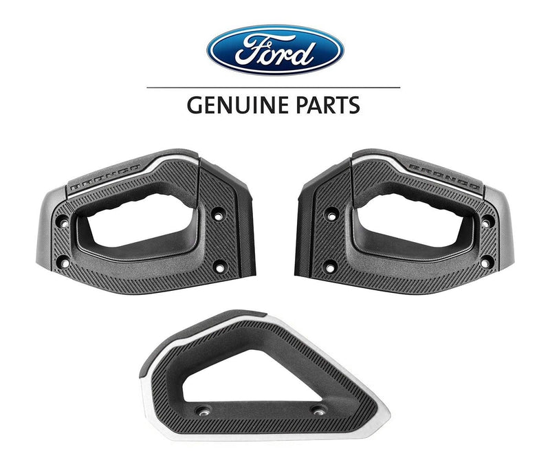 2021-2023 Ford Bronco OEM P2DZ-78044E42-AC Interior White Grab Handles Set of 3